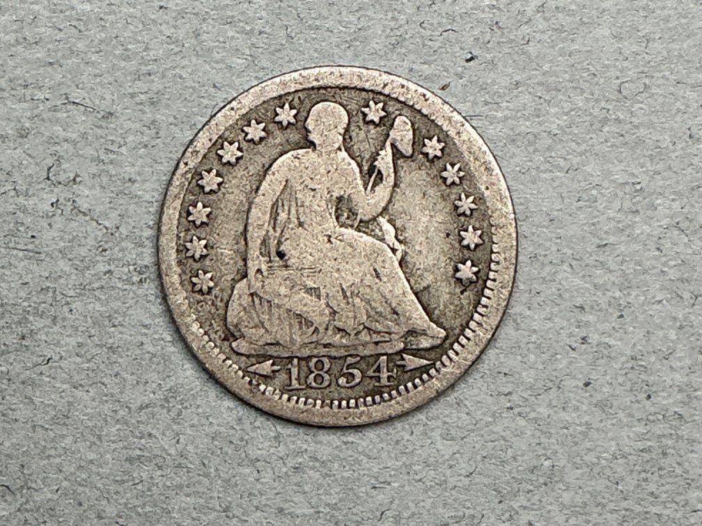 1854 Liberty Seated Half Dime