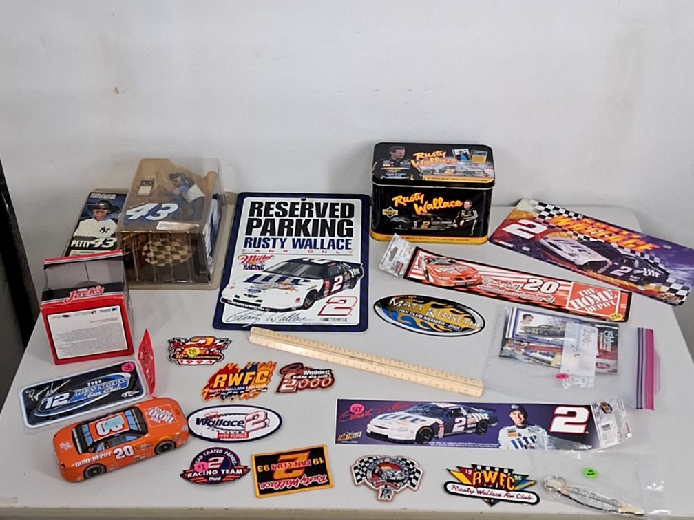 NASCAR lot of UD Rusty Wallace metal collector