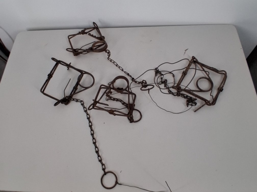 4 conibear traps, 5"