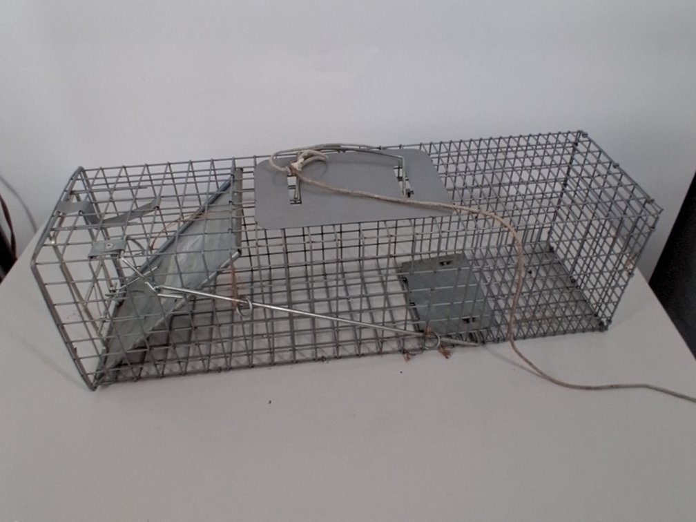 small animal live trap, 24"X7.5"X7.5"
