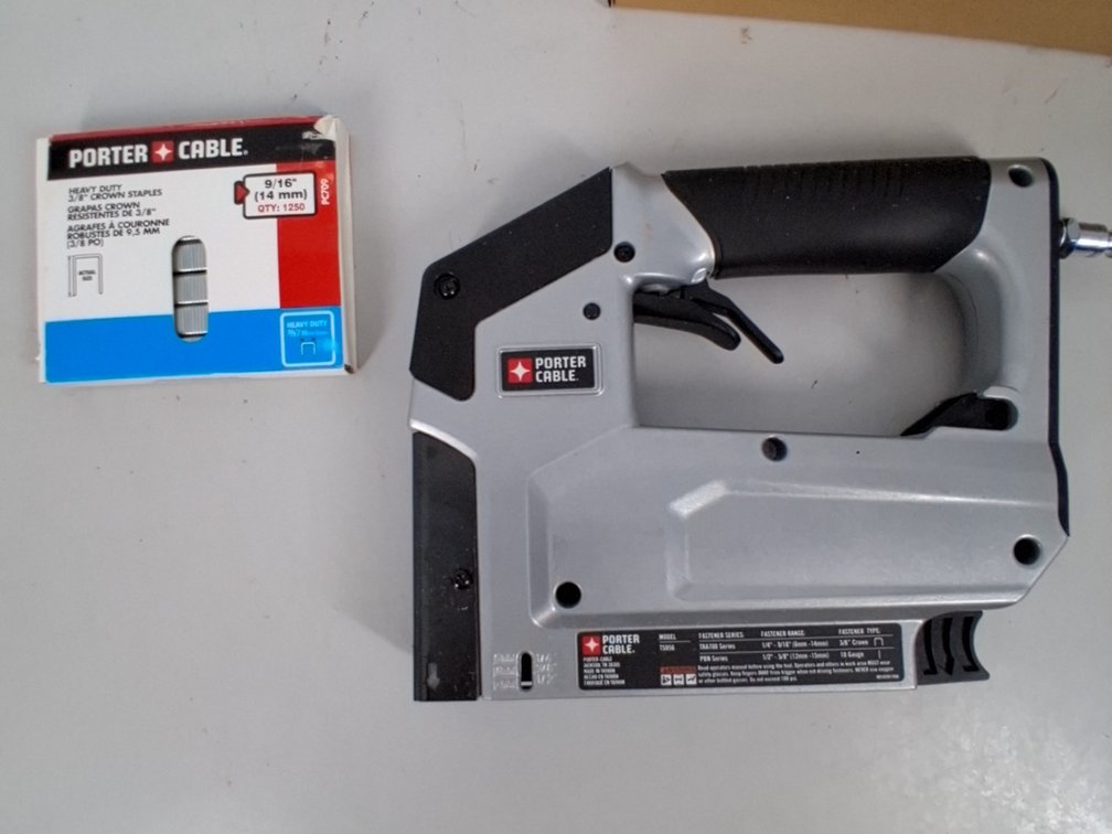 Porter Cable pneumatic stapler w/