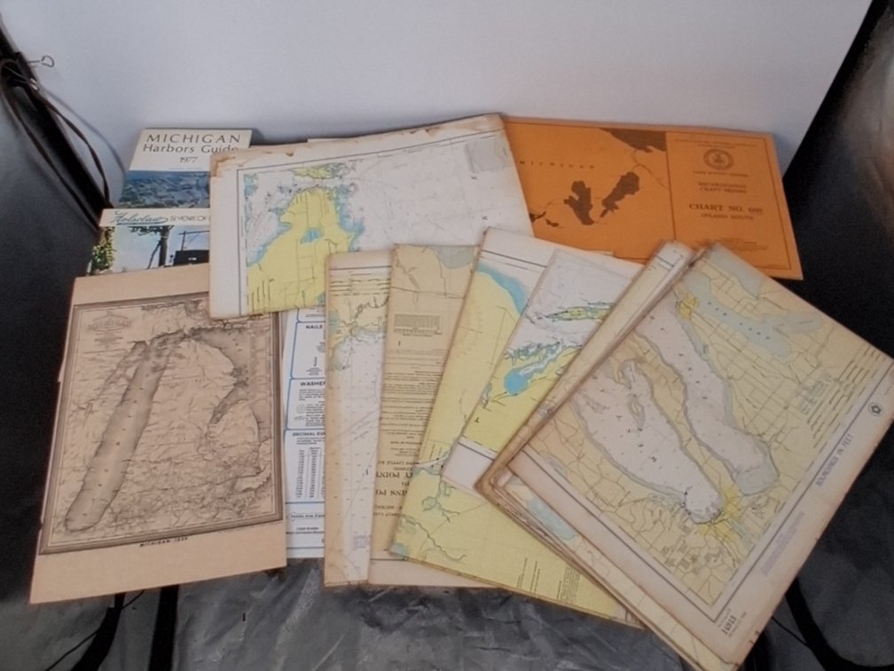 lot of ephemera incl. geological maps, marine