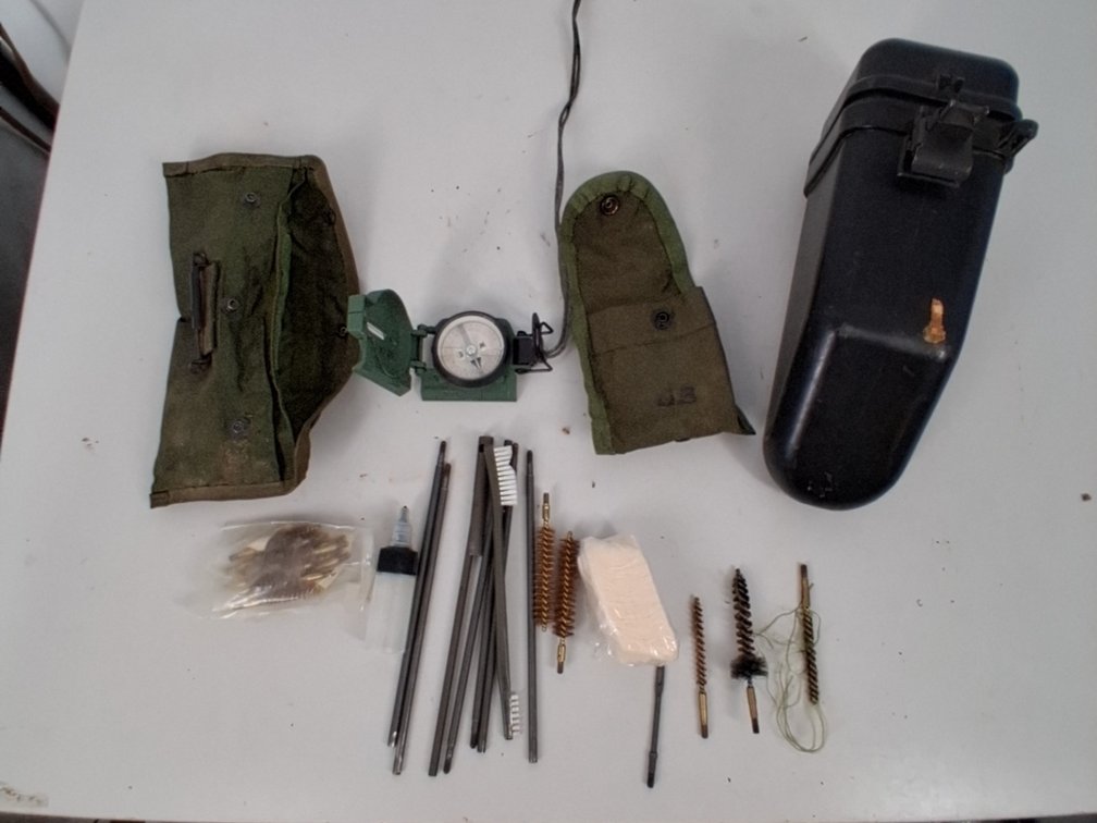 military phone headset case, military compass