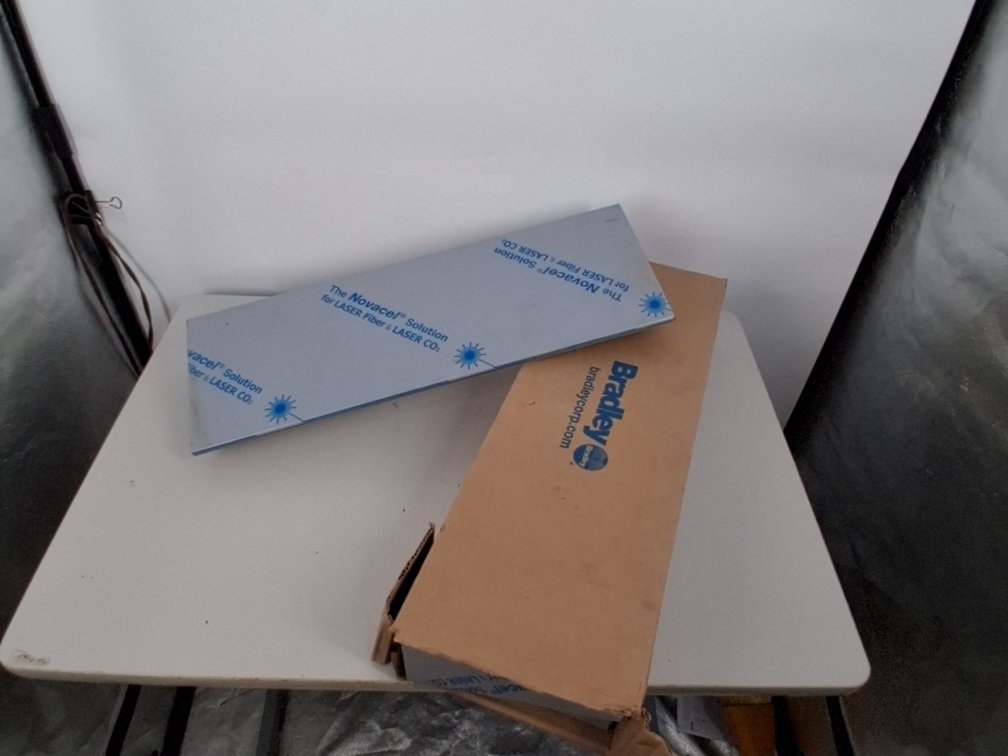 3 Bradley stainless steel shelves