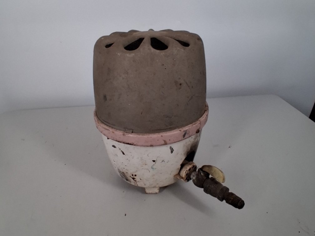vintage bathroom gas heater, brand unknown