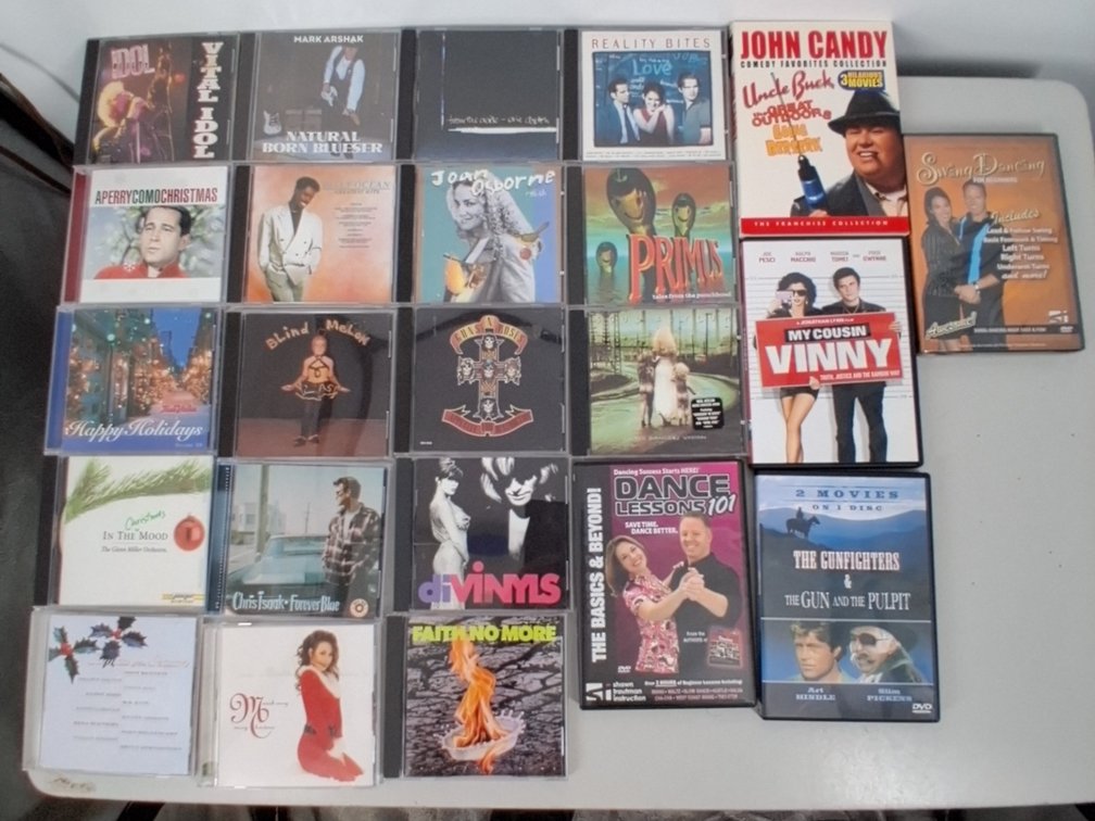 lot of 18 CDs and 5 DVDs incl.