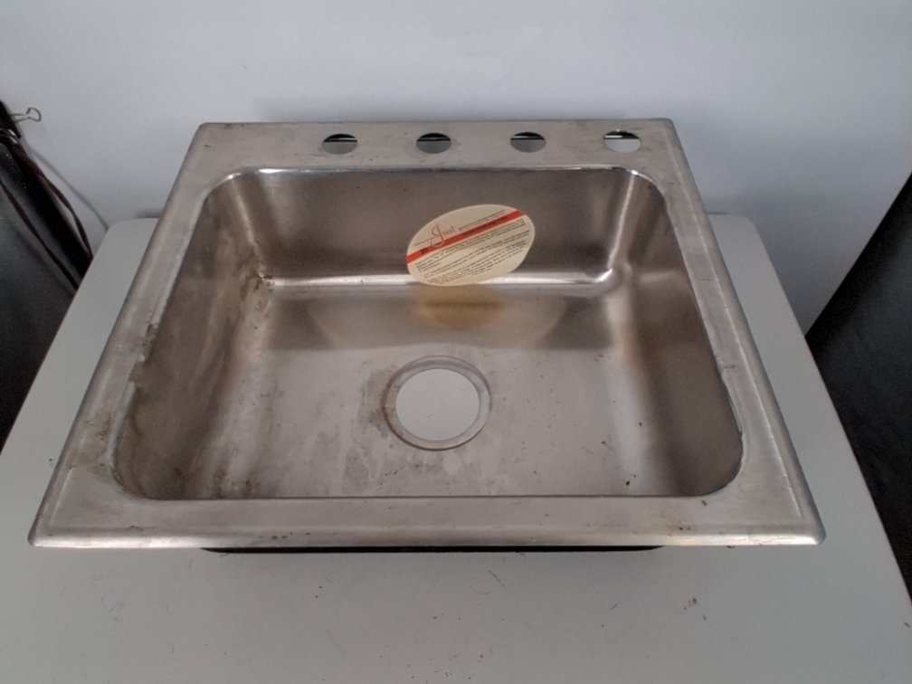 stainless steel sink, brand unknown
