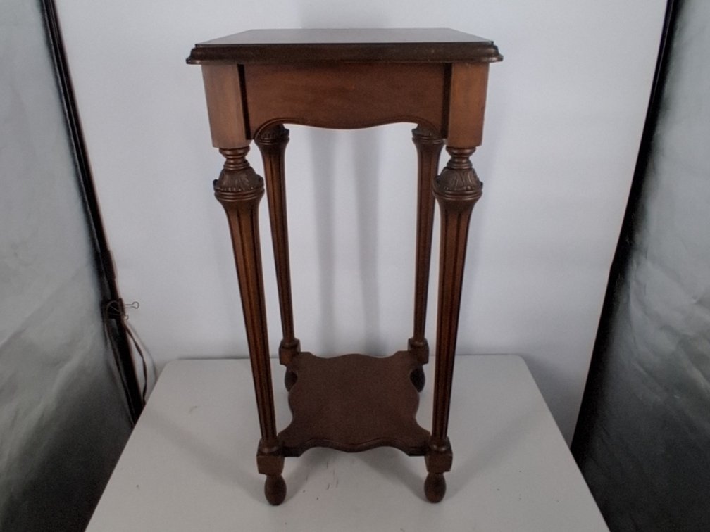 vintage wooden table or plant stand
