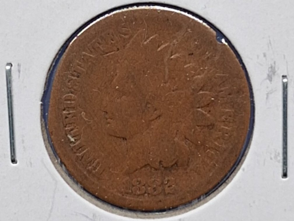 1882, '83 Indian Head Penny Coins