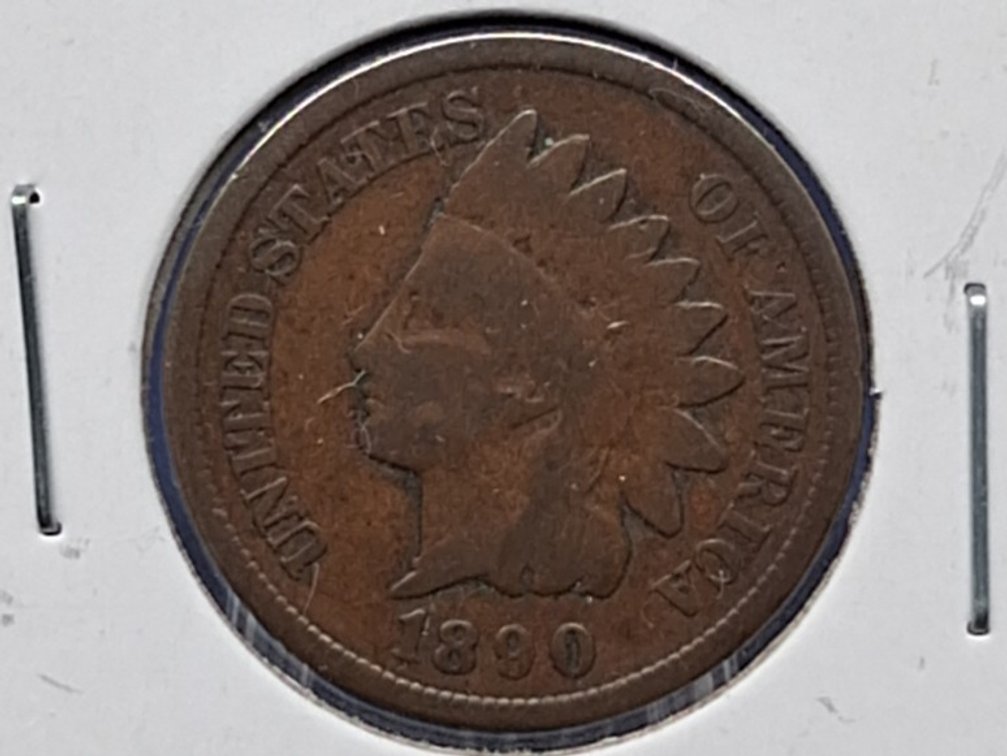 1890, '91 Indian Head Penny Coins