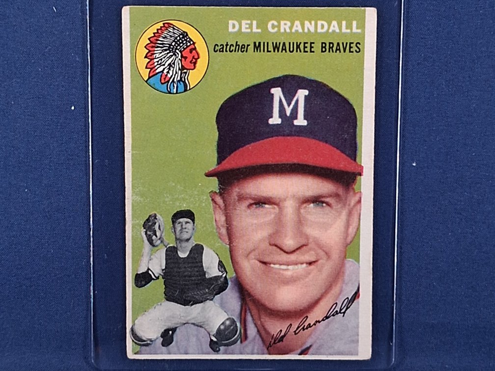 1954 Topps Del Crandall 12
