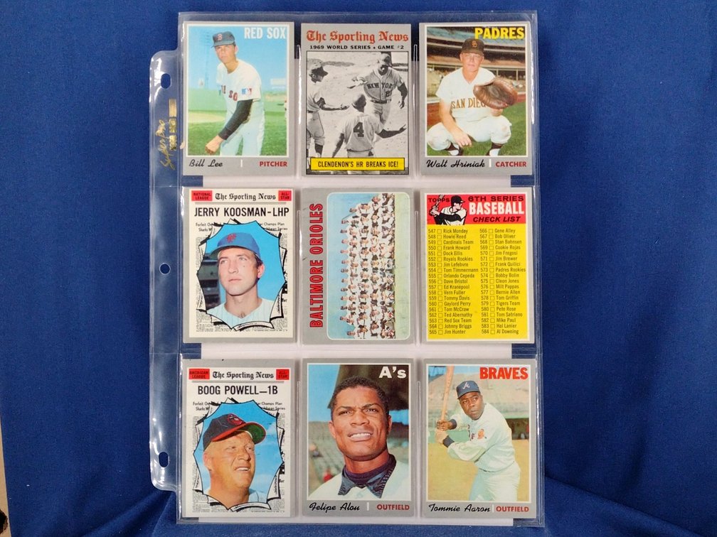 1970 Topps Various 9 pocket page
