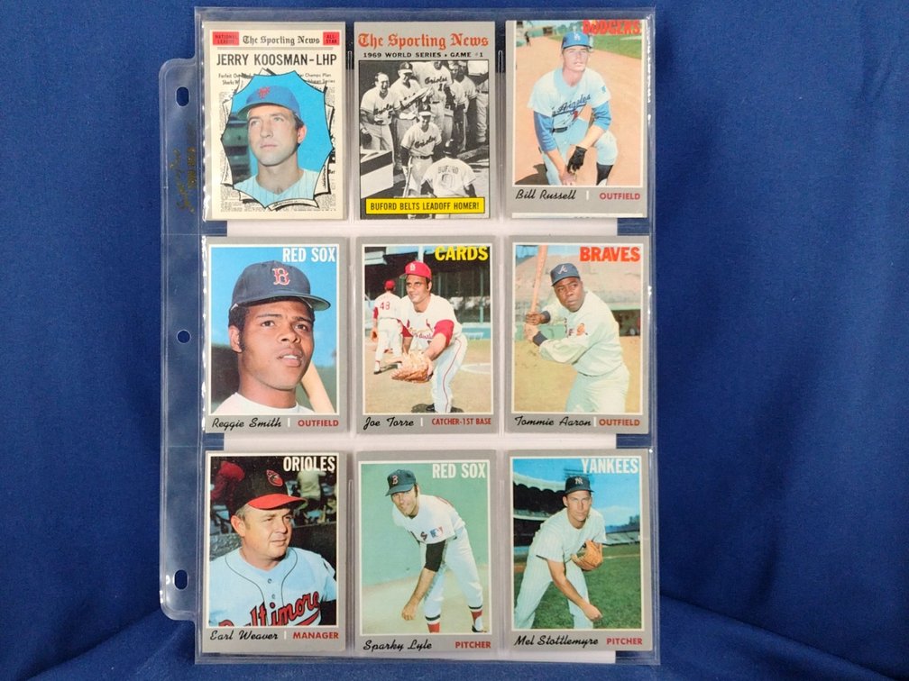 1970 Topps Various 9 pocket page
