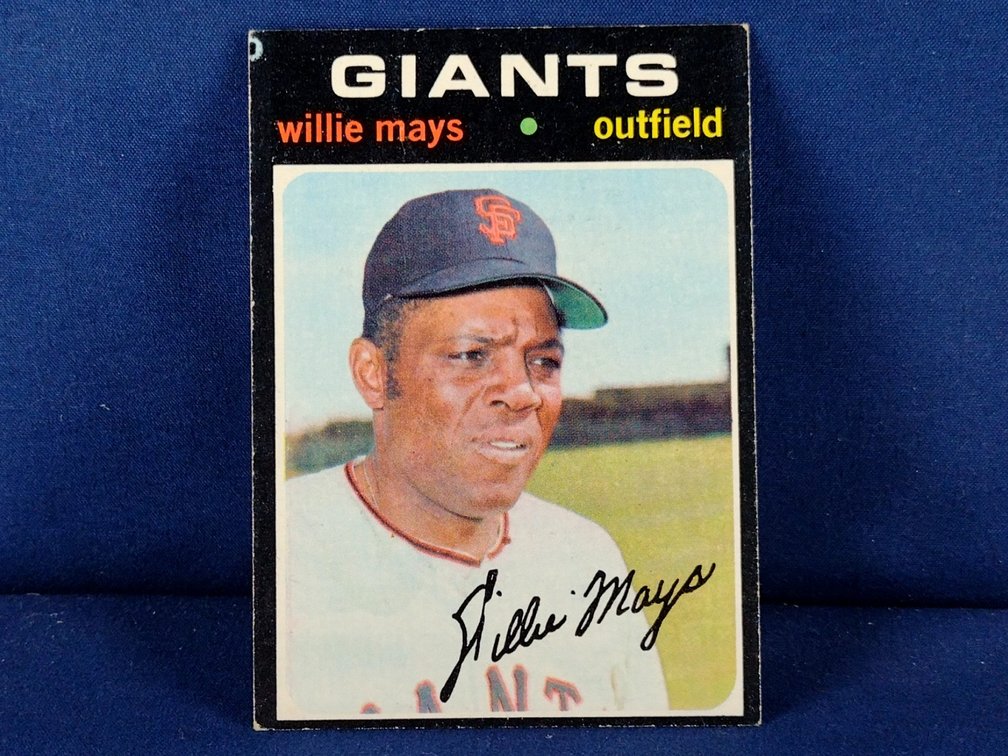1971 Topps Willie Mays 600
