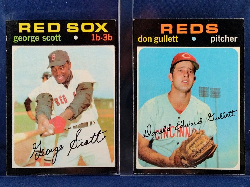 1971 Topps 4 cards 9, 124, 361,439