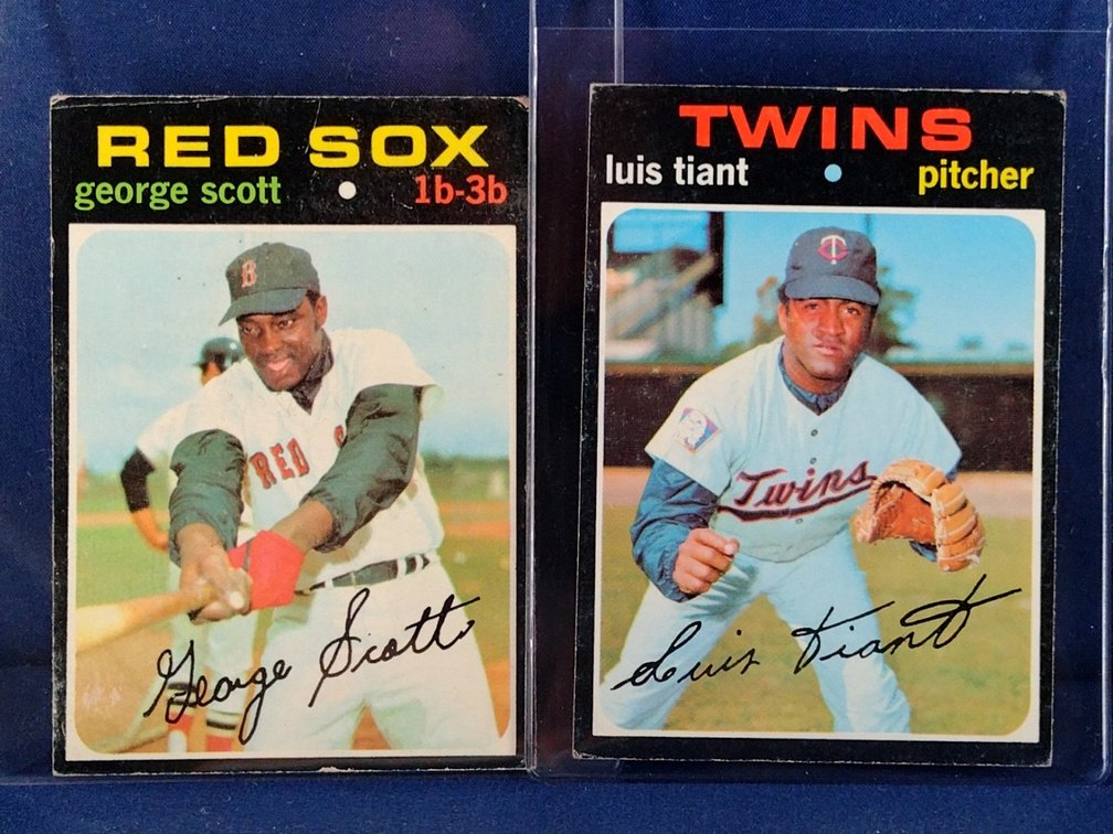 1971 Topps 4 cards 9,95,195,196