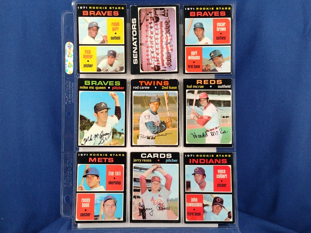 1971 Topps Various 9 pocket page