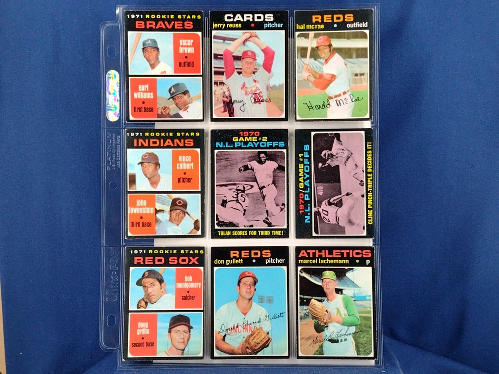 1971 Topps Various 9 pocket page