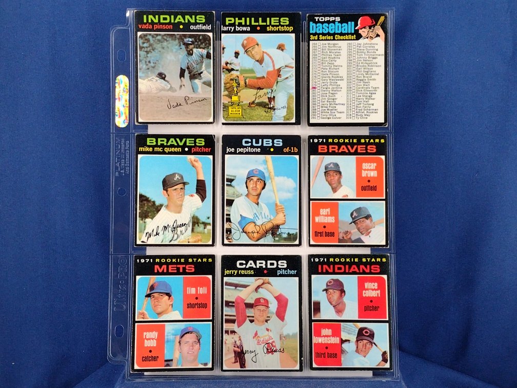 1971 Topps Various 9 pocket page