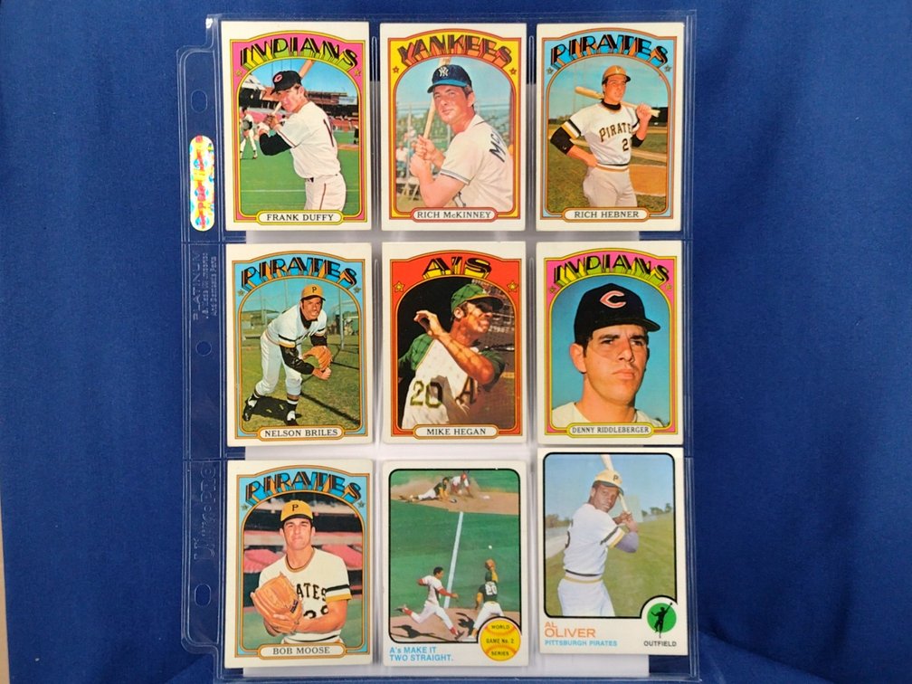 1972 Topps Various 9 pocket page