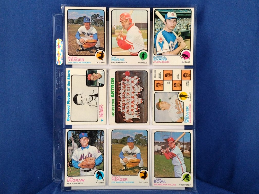 1973 Topps Various 9 pocket page