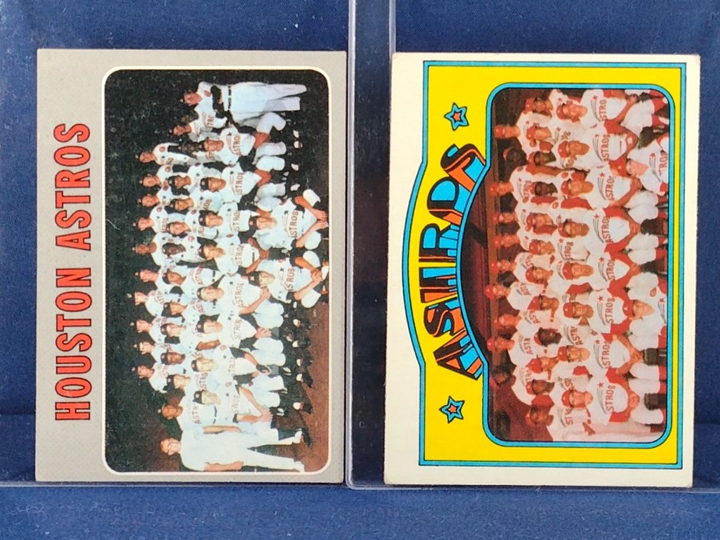 1970 1972 1973 Topps 4 Team Cards