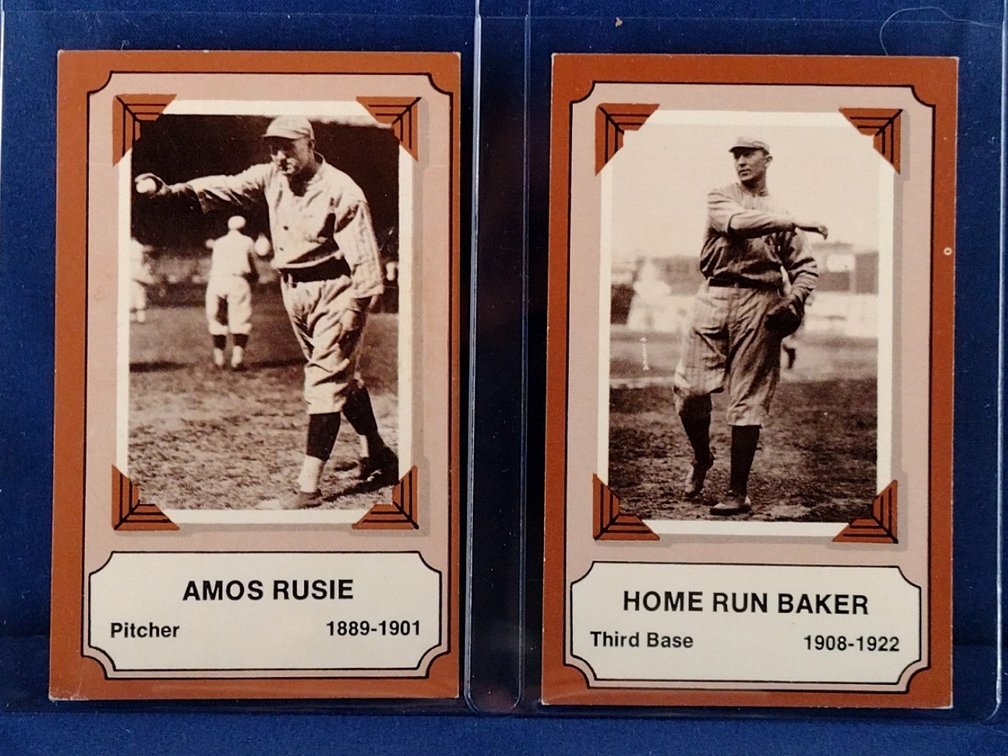 1975 Fleer Rusie, Baker, Evers 12,16,17