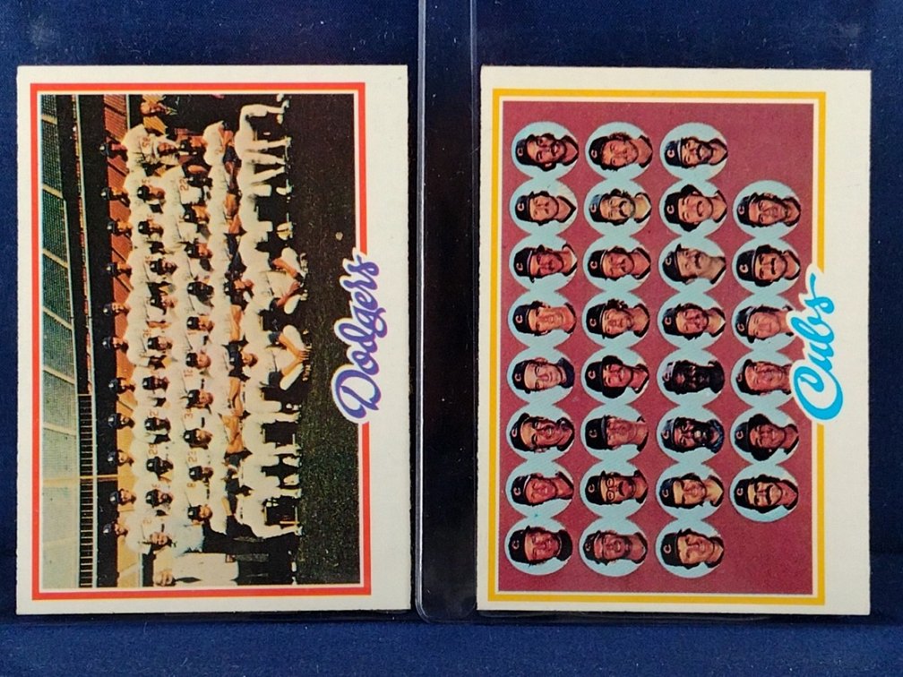1978 Topps 4 Team Cards 259, 302, 424, 526