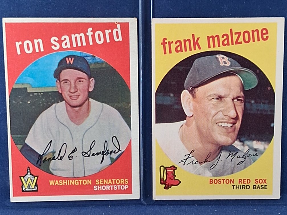 1959 Topps Malzone, Samford 220, 242