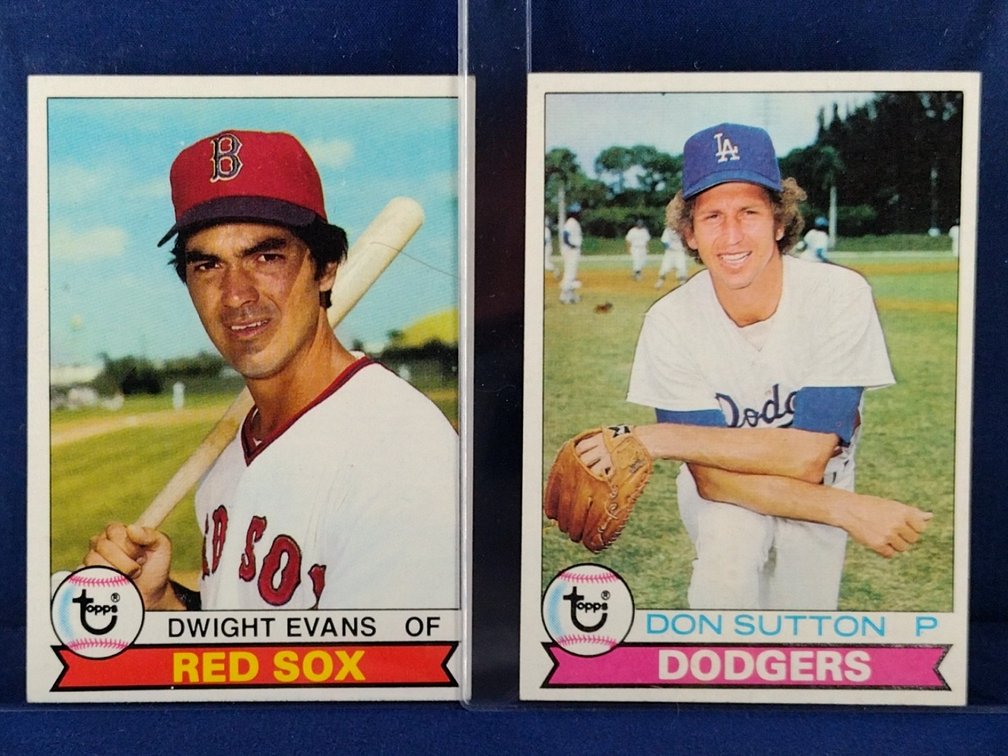1979 Topps Evans,Sutton,Perry,Foster 155, 170, 321, 600