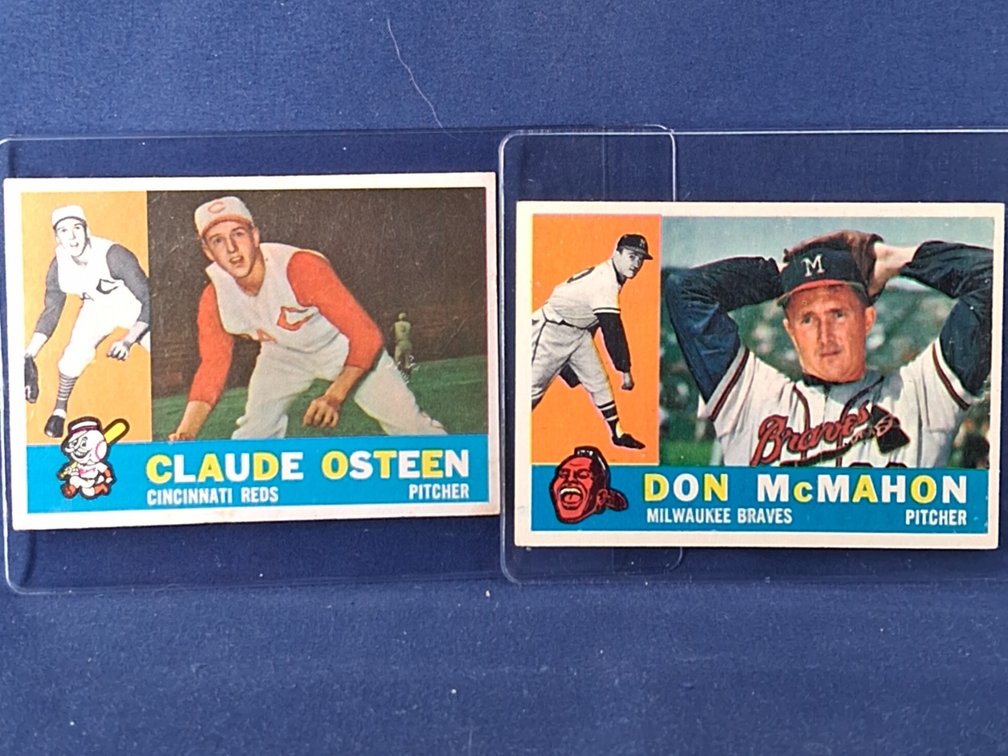 1960 Topps McMahon, Osteen 189, 206