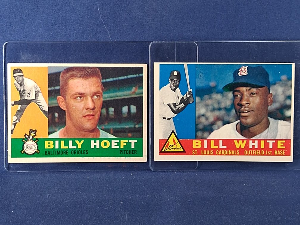 1960 Topps White, Hoeft 355, 369