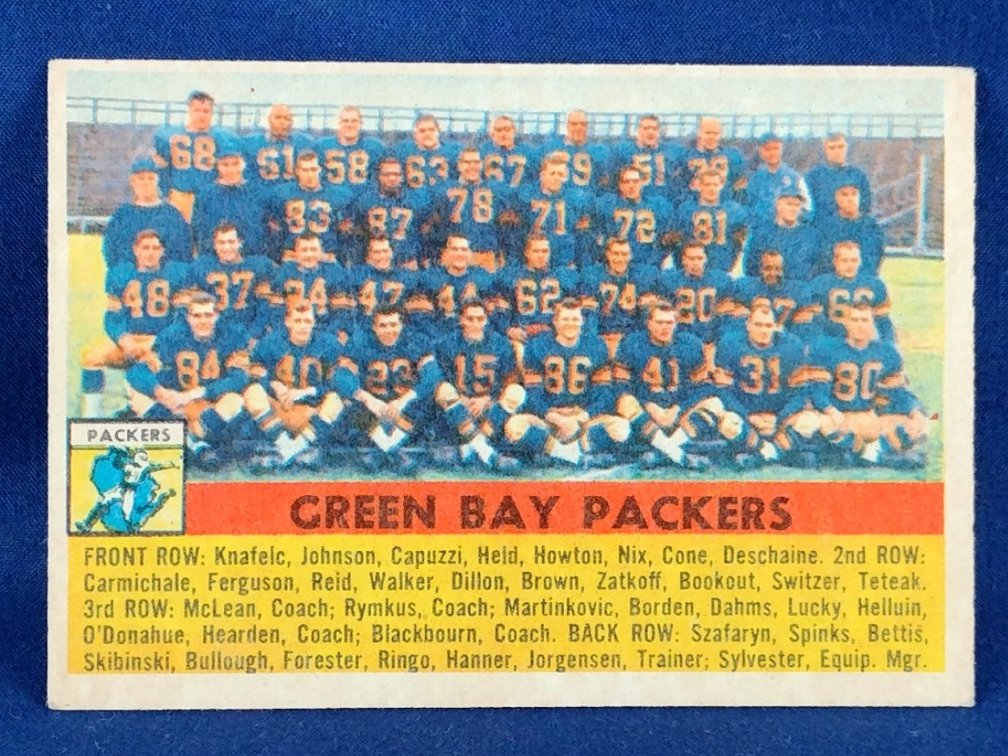 1956 Topps Packers Team 7
