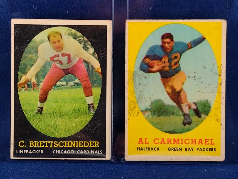 1958 Topps Brettschnieder, Carmichael 28,31
