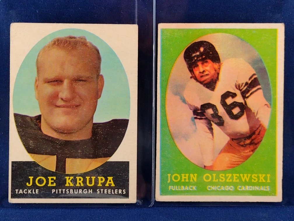 1958 Topps Krupa, Olszewski 104,107