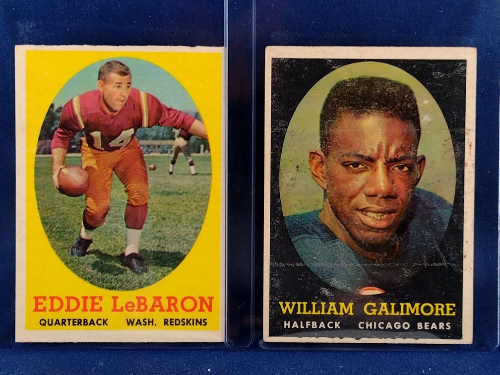 1958 Topps LeBaron, Galimore 112, 114