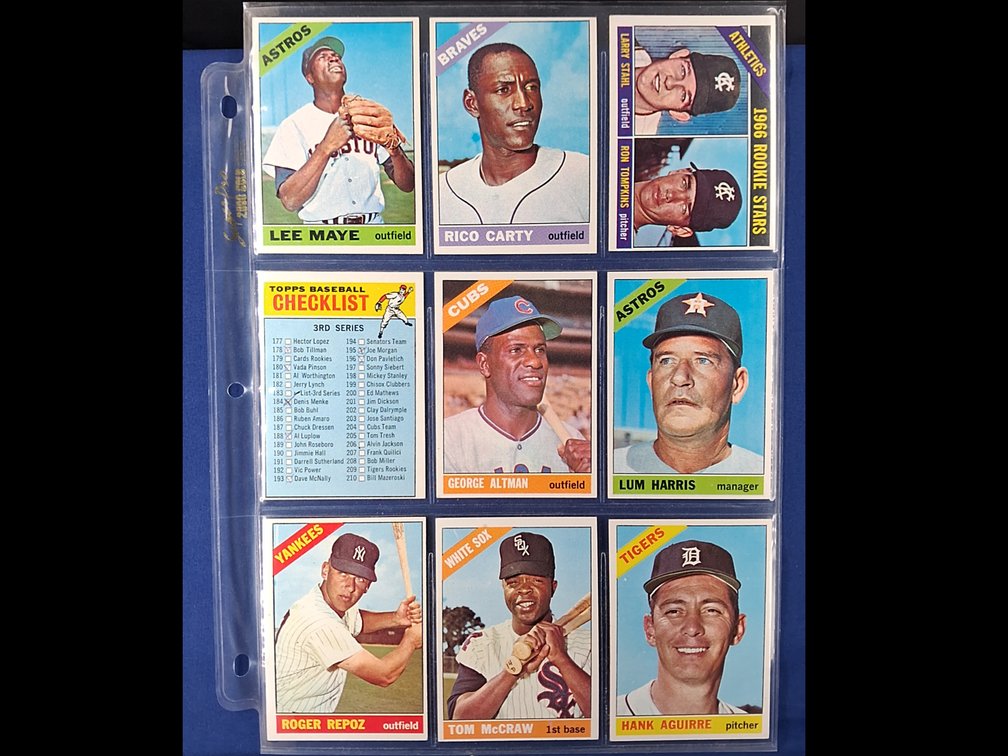 1966 Topps Various 9 pocket page