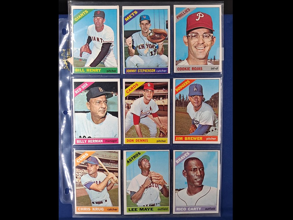 1966 Topps Various 9 pocket page