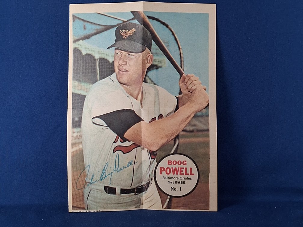 1967 Topps Boog Powell Poster 1