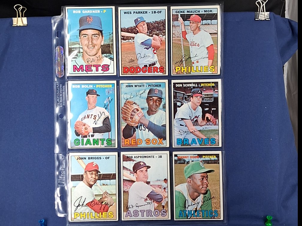 1967 Topps Various 9 pocket page
