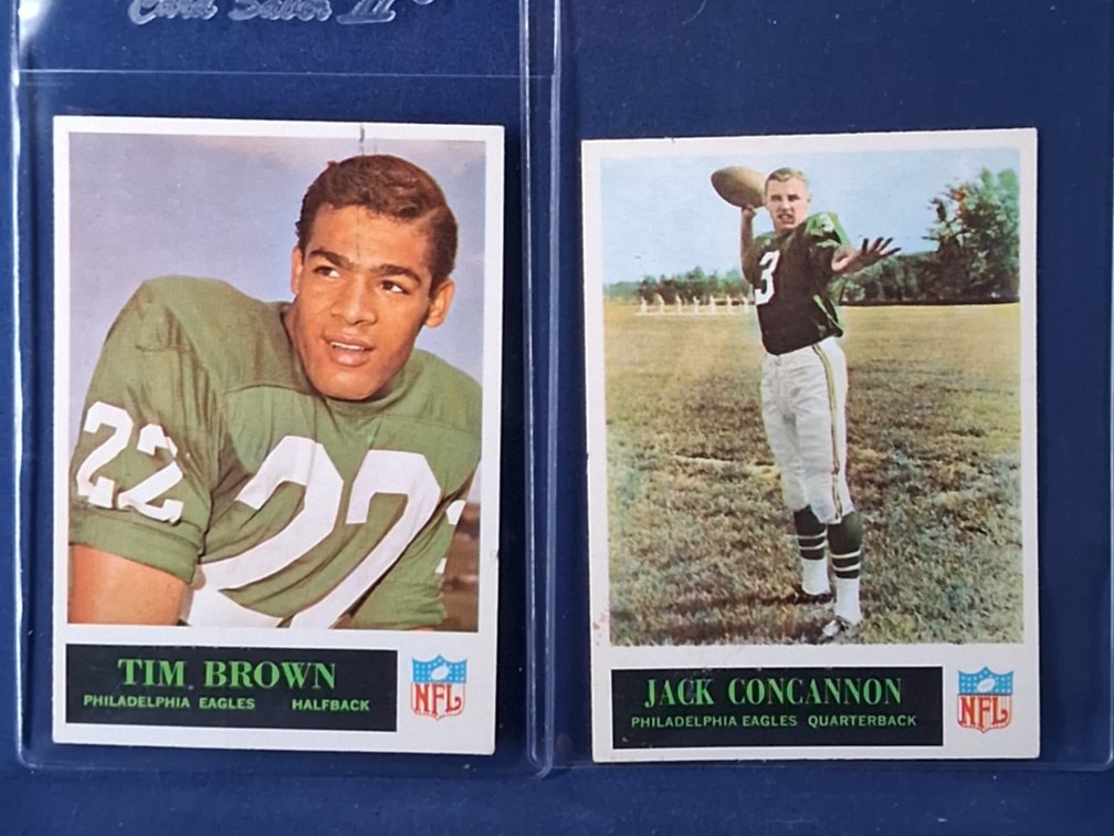 1965 Philadelphia Tim Brown, Concannon 130,131