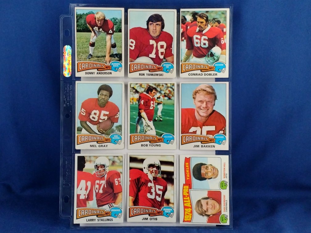 1975 Topps Various 9 pocket page
