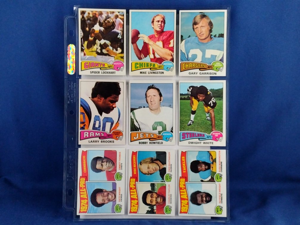 1975 Topps Various 9 pocket page