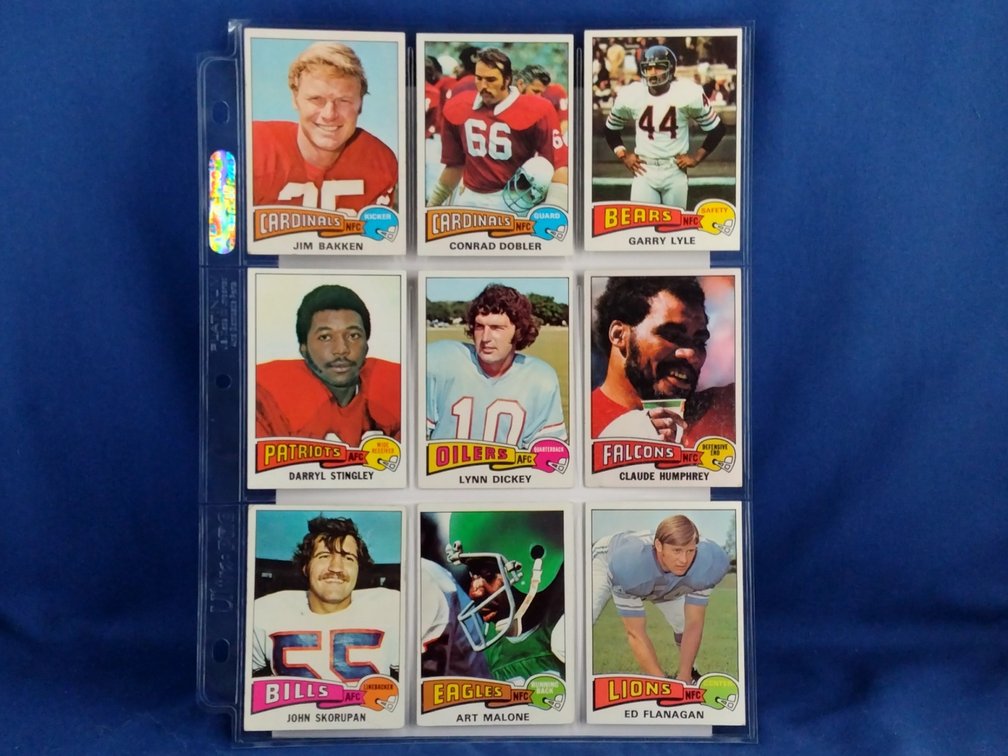 1975 Topps Various 9 pocket page