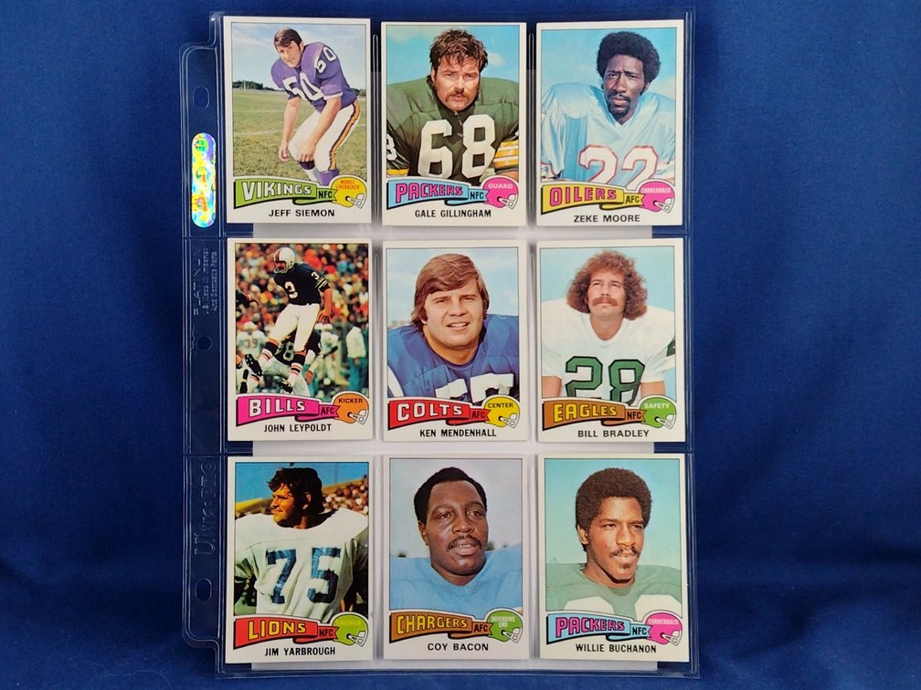1975 Topps Various 9 pocket page