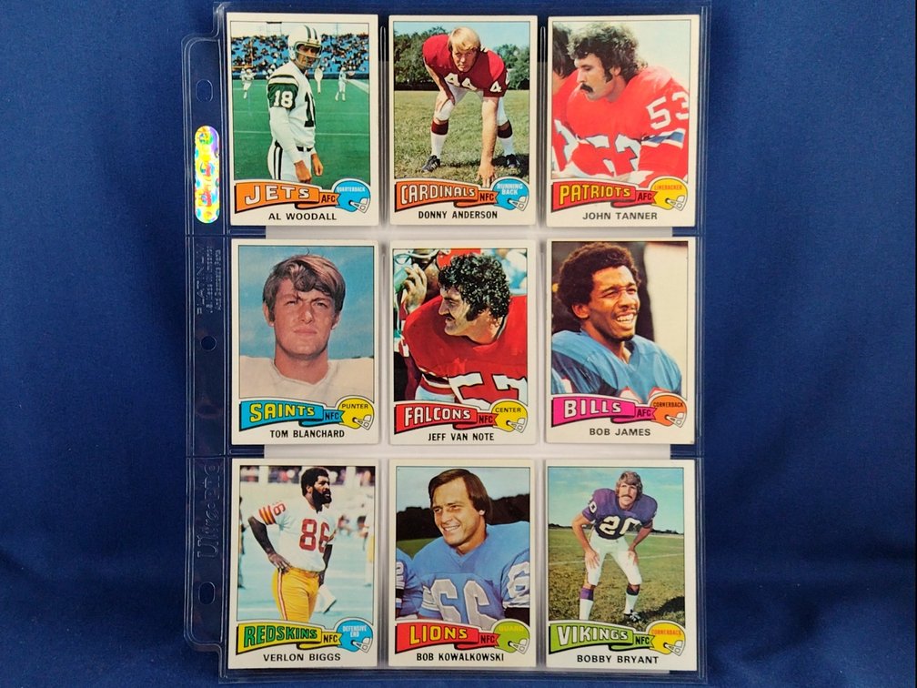 1975 Topps Various 9 pocket page