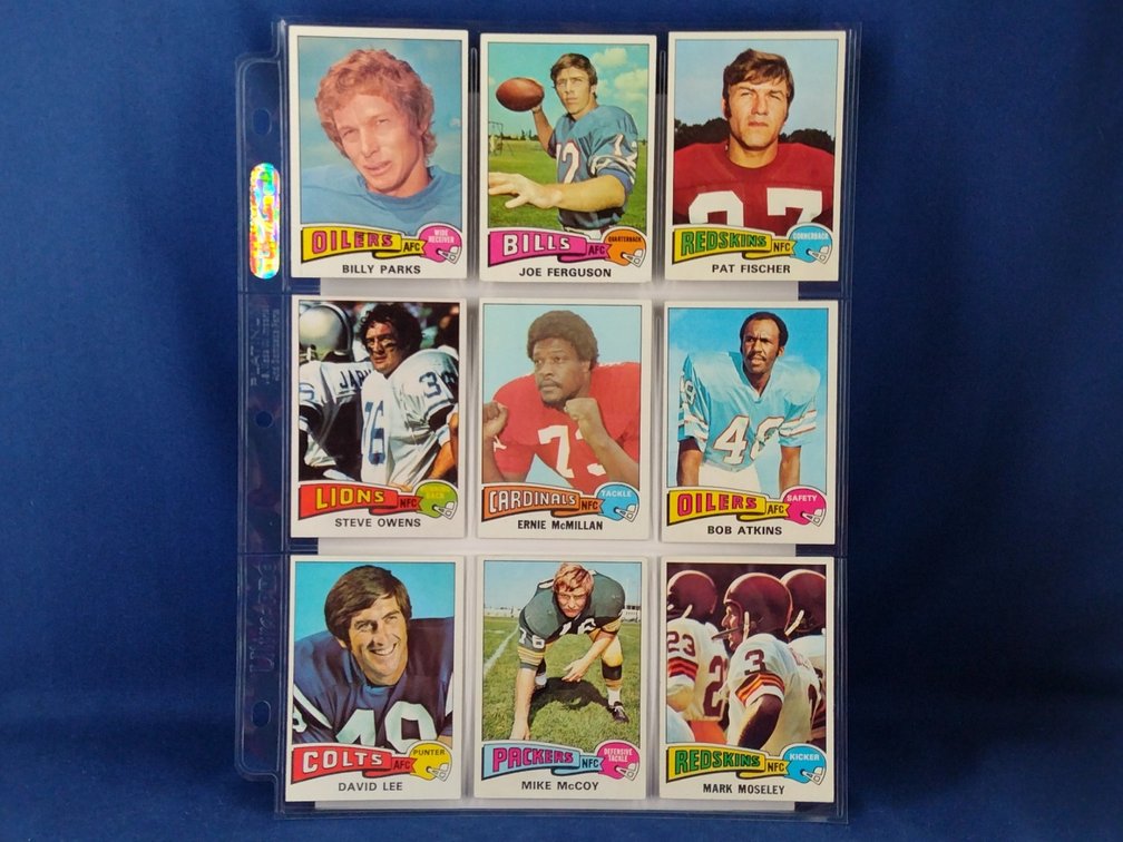 1975 Topps Various 9 pocket page