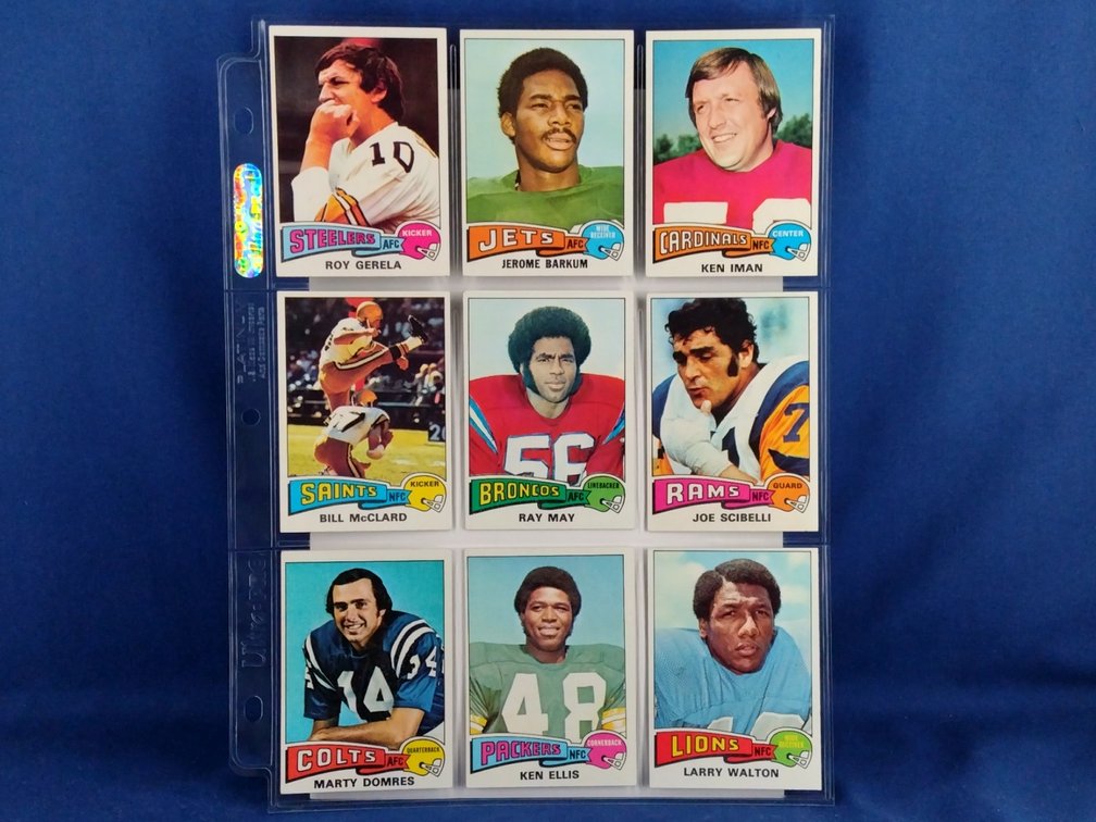 1975 Topps Various 9 pocket page