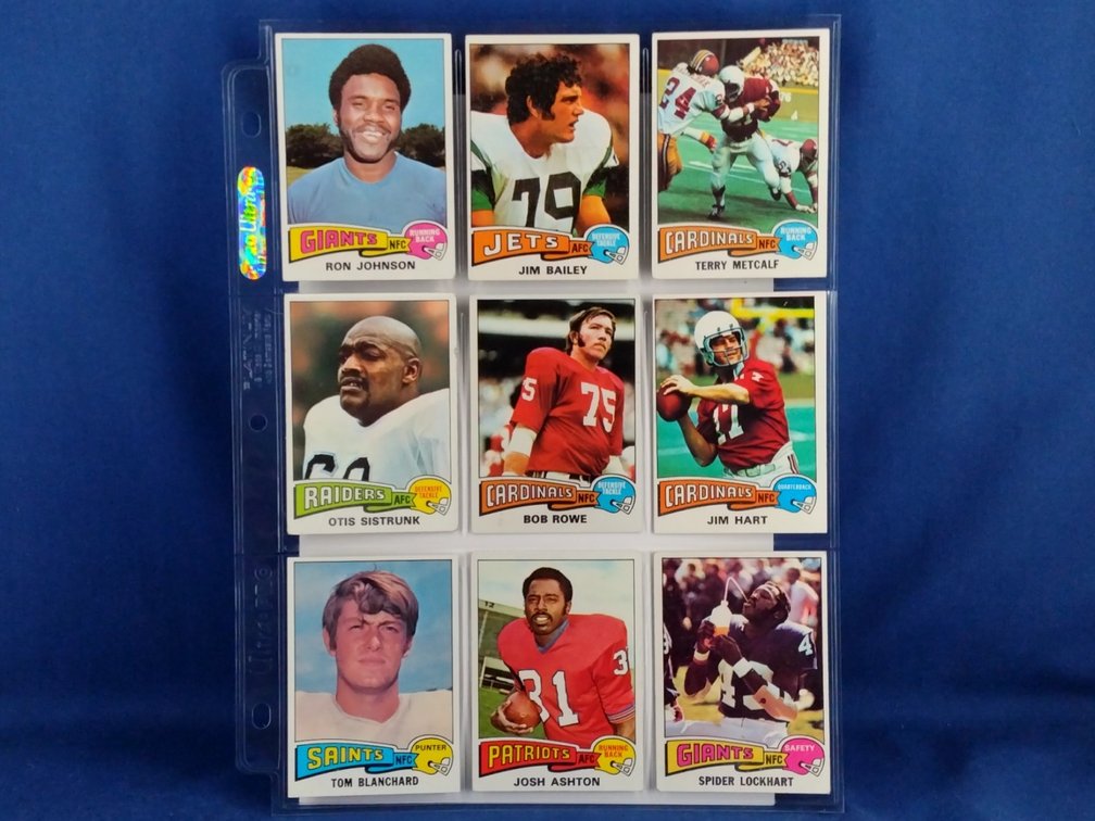 1975 Topps Various 9 pocket page