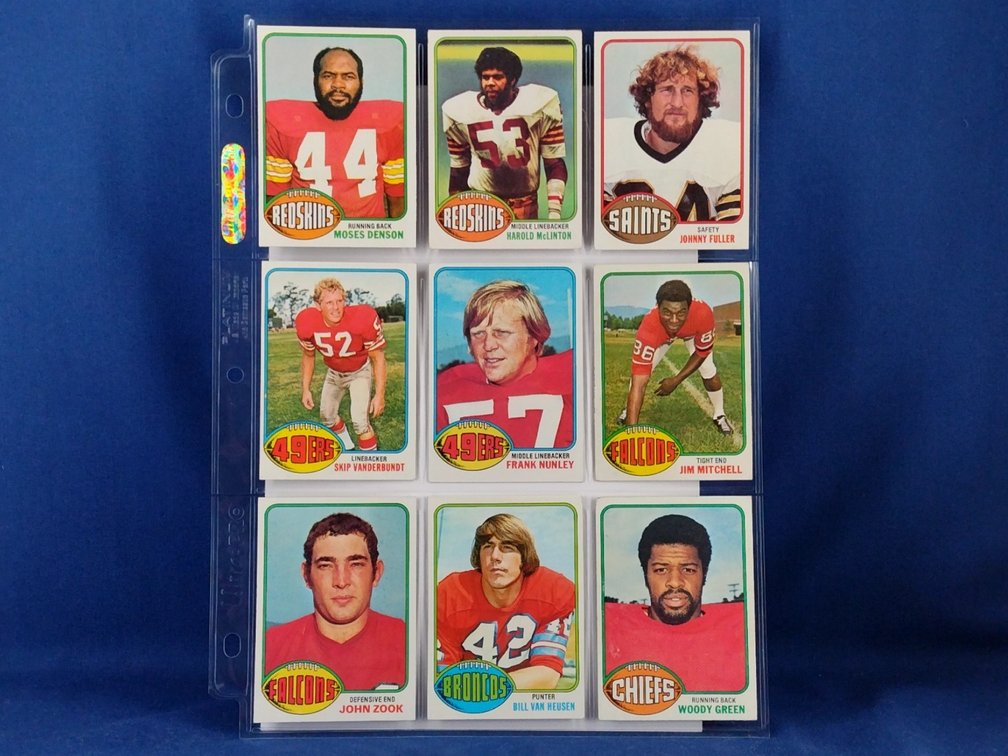 1976 Topps Various 9 pocket page